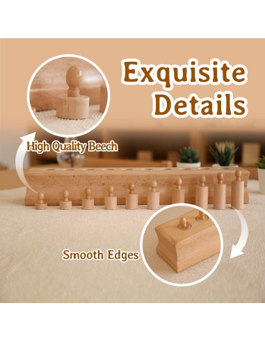 Bloque Cilíndrico Montessori MONTESSORI OUTLET 46.5x7.5cm