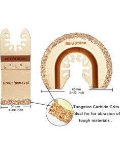 4 Cuchillas de Sierra de Carburo MiraShine para Lechada 2
