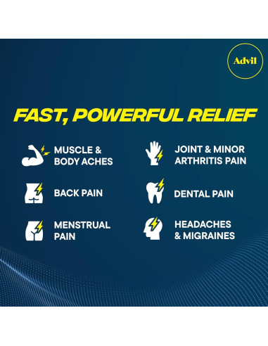 Advil Acción Dual Tabletas 216 Conteo - 250 Mg Ibuprofeno y 500 Mg Acetaminofén