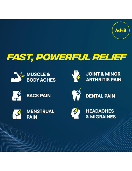 Advil Acción Dual Tabletas 216 Conteo - 250 Mg Ibuprofeno y 500 Mg Acetaminofén