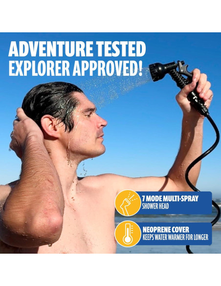 Bundle Ducha Portátil 8L y Sombrero Cubo Sun Ninja UPF 50+