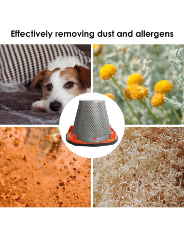 4 Filtros Reemplazo Alrens para BLACK+DECKER 20V Dustbuster