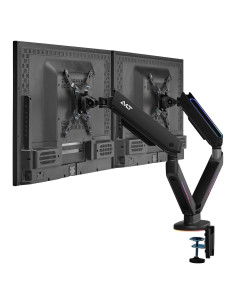 Soporte de Monitor Gaming AVLT Doble 27" a 43" RGB Ajustable