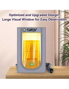 Carpa Enclosure para Impresora 3D Skouphy 61x46x46cm Gris 2