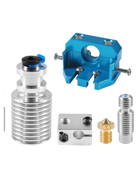 Kit Hotend E3D V6 Aluminio 1.75mm con Bloque y Disipador