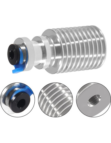 Kit Hotend E3D V6 Aluminio 1.75mm con Bloque y Disipador