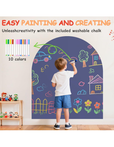 Calcomanía Magnética de Pared OMKSIH 101.6x81.3 cm Azul