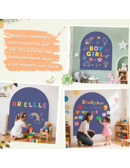 Calcomanía Magnética de Pared OMKSIH 101.6x81.3 cm Azul