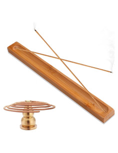 Soporte de Incienso HOSSIAN de Bambú 28 cm - Recogedor de Cenizas