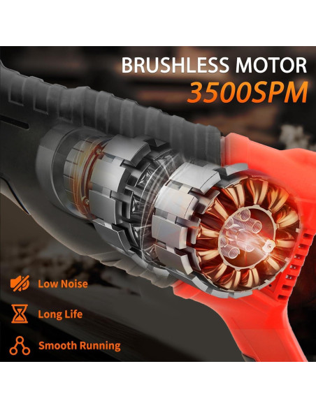 Sierra Recíproca Inalámbrica Dogtooth 21V con 2 Baterías 4.0Ah