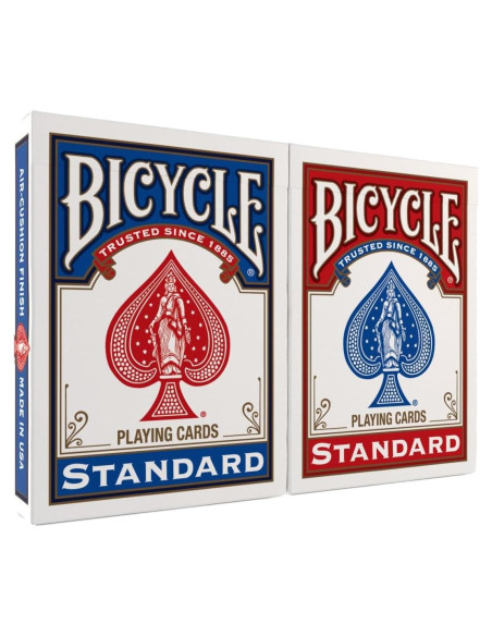 Barajas de Juego Bicycle Estándar 2 Paquete Rojo y Azul