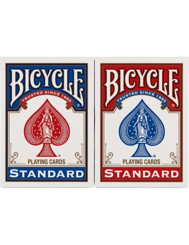 Barajas de Juego Bicycle Estándar 2 Paquete Rojo y Azul