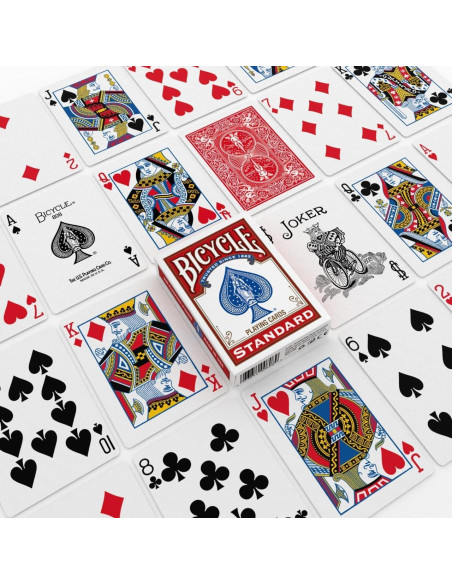 Barajas de Juego Bicycle Estándar 2 Paquete Rojo y Azul