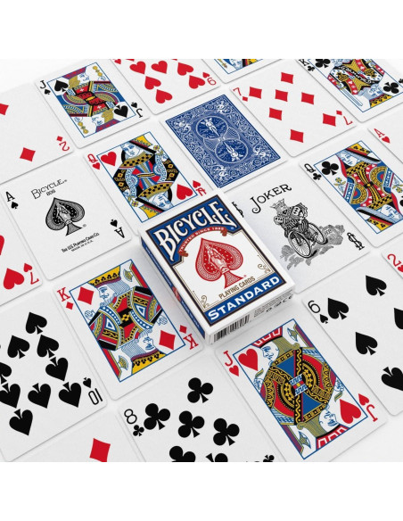 Barajas de Juego Bicycle Estándar 2 Paquete Rojo y Azul