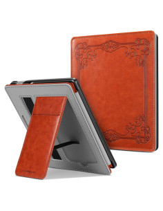 Funda CaseBot para Kindle Oasis 7" - Cuero Sintético Marrón Vintage