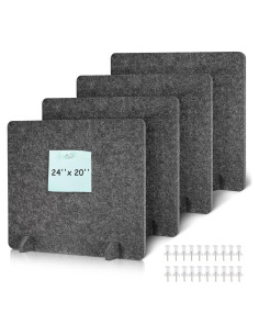 Divisores Acústicos de Escritorio DOLLAR BOSS 4PCS 61x51cm Gris