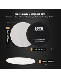 Disco de Pulido de Vidrio SPTA 5 Pcs 125mm Microfibra 2