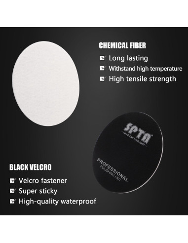 Disco de Pulido de Vidrio SPTA 5 Pcs 125mm Microfibra