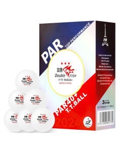 Bolas de Tenis de Mesa 3 Estrellas DOUBLE FISH 40mm - 6 Pcs