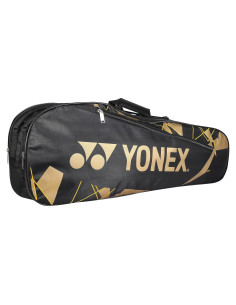 Bolsa de Bádminton YONEX 23015 Negra y Dorada - 3 Compartimentos