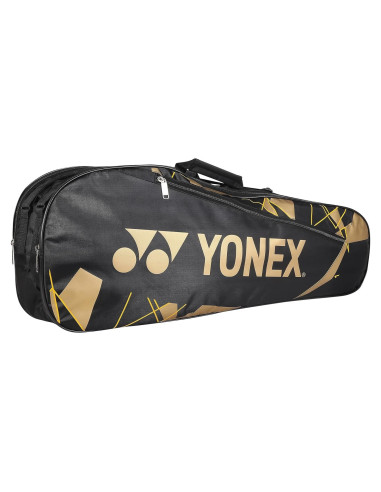Bolsa de Bádminton YONEX 23015 Negra y Dorada - 3 Compartimentos