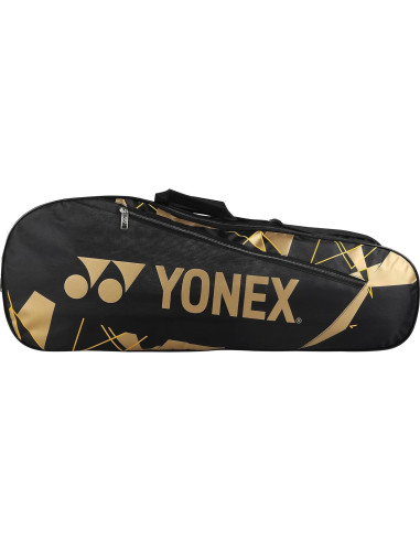 Bolsa de Bádminton YONEX 23015 Negra y Dorada - 3 Compartimentos