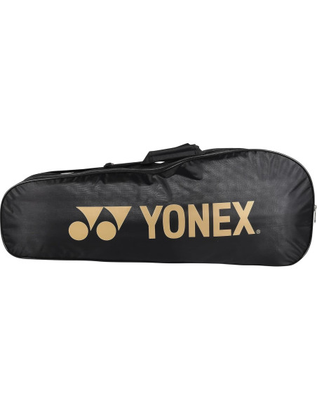 Bolsa de Bádminton YONEX 23015 Negra y Dorada - 3 Compartimentos