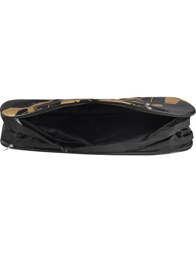 Bolsa de Bádminton YONEX 23015 Negra y Dorada - 3 Compartimentos