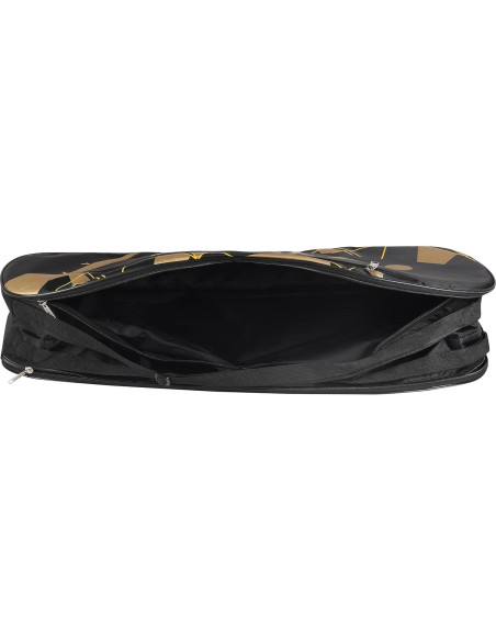 Bolsa de Bádminton YONEX 23015 Negra y Dorada - 3 Compartimentos