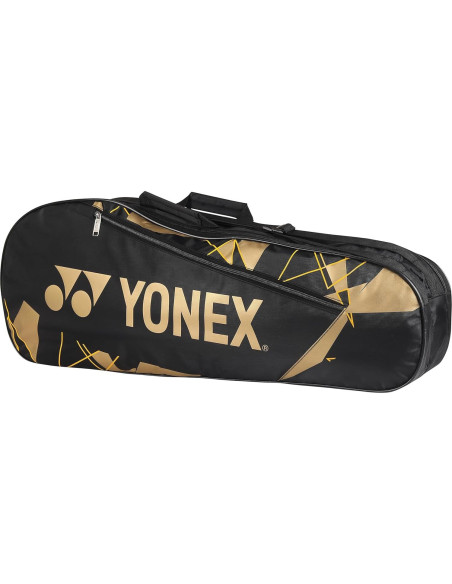Bolsa de Bádminton YONEX 23015 Negra y Dorada - 3 Compartimentos