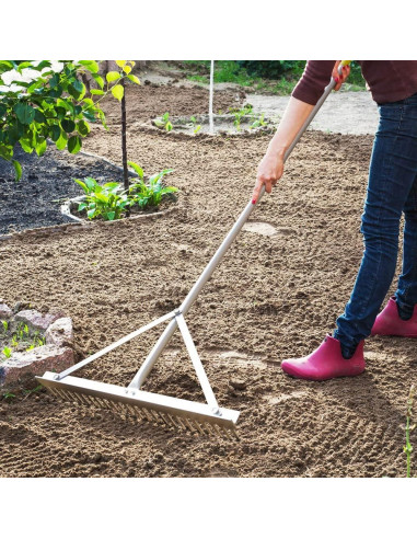 Rastrillo de Paisaje Colwelt 24 Púas Aluminio 60.96 cm