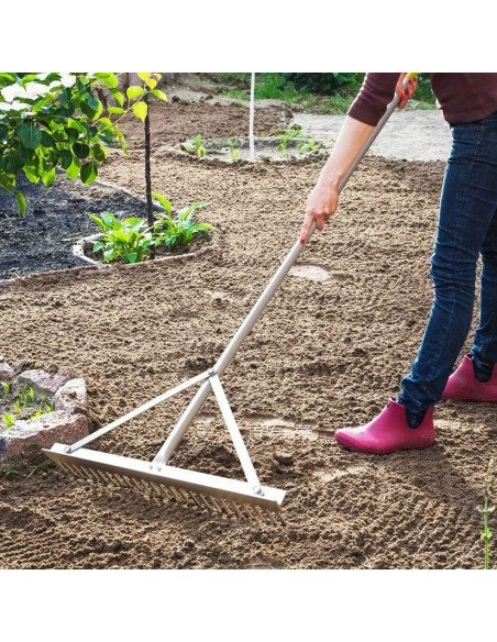 Rastrillo de Paisaje Colwelt 24 Púas Aluminio 60.96 cm