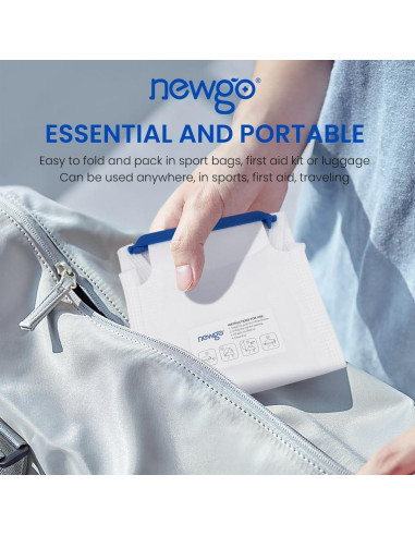 Bolsas de Hielo Recargables NEWGO - Paquete de 6 Grande 17.8x11.7cm
