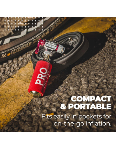 Inflador de CO2 Pro Bike Tool - Compatible con Presta y Schrader