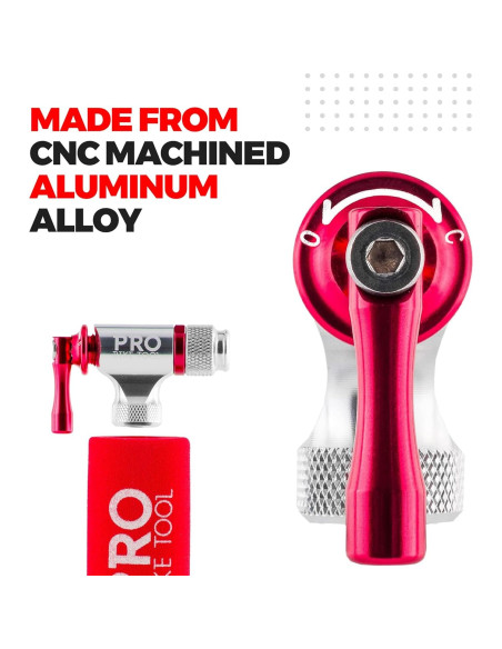 Inflador de CO2 Pro Bike Tool - Compatible con Presta y Schrader