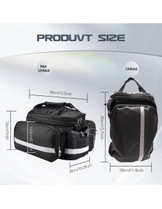 Bolsa trasera para portabicicletas Coolrunner 27L impermeable 2