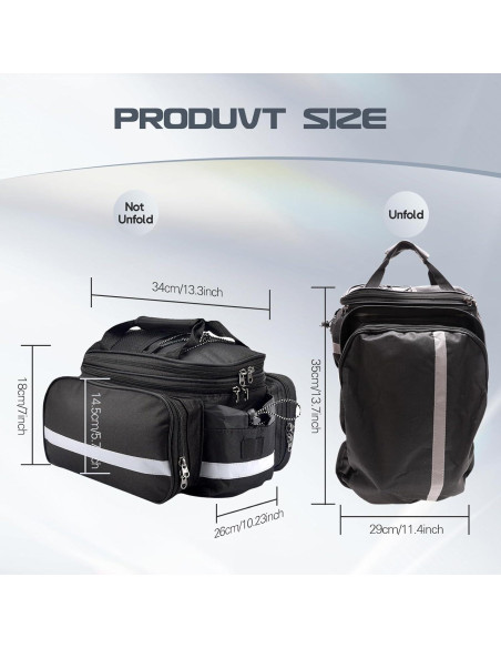 Bolsa trasera para portabicicletas Coolrunner 27L impermeable