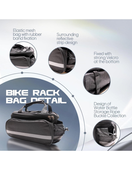 Bolsa trasera para portabicicletas Coolrunner 27L impermeable