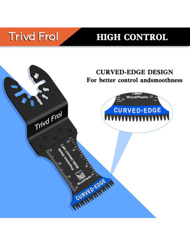 10 Piezas Hojas Oscilantes TrivdPro Dientes Japoneses 34mm