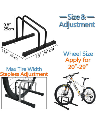 Soporte de Bicicleta YYDS Ajustable para MTB y Carretera 20-29"