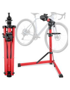 Soporte de Reparación de Bicicletas GOEHNER Aluminio 50 kg Rojo