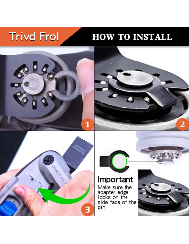 10 Piezas Hojas Oscilantes TrivdPro Dientes Japoneses 34mm