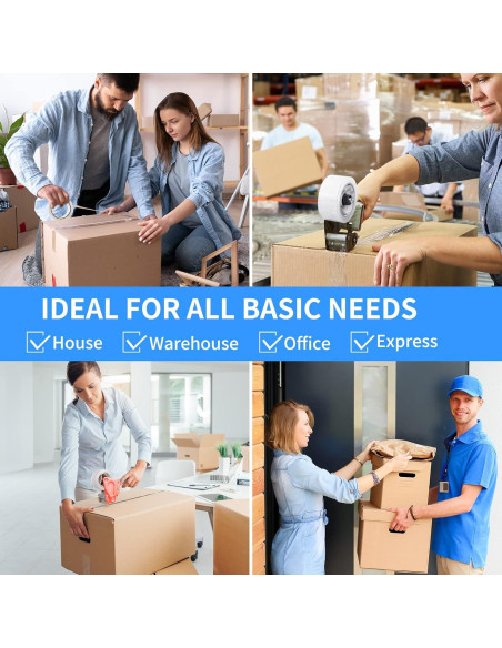 Cinta de Embalaje Transparente JARLINK 12 Rollos 55 m