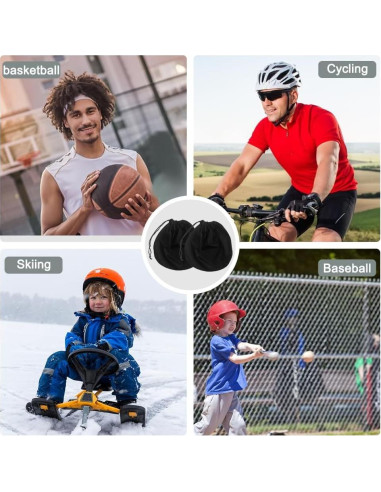 Paquete de 2 Bolsas de Almacenamiento para Casco QKDS - Negro