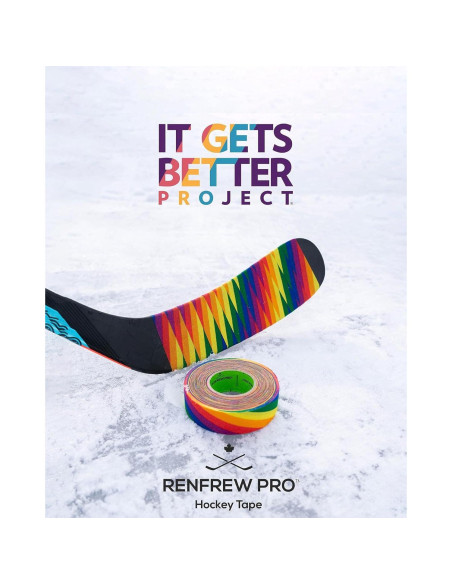 Cinta de Hockey Renfrew Pro Arcoíris 24mm x 18m