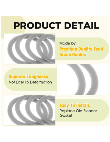 Junta de Goma Black and Decker 132812-07 para Licuadora