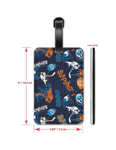 Etiquetas de ID de Equipaje Art Plates - Juego de 2 Coloridas 2