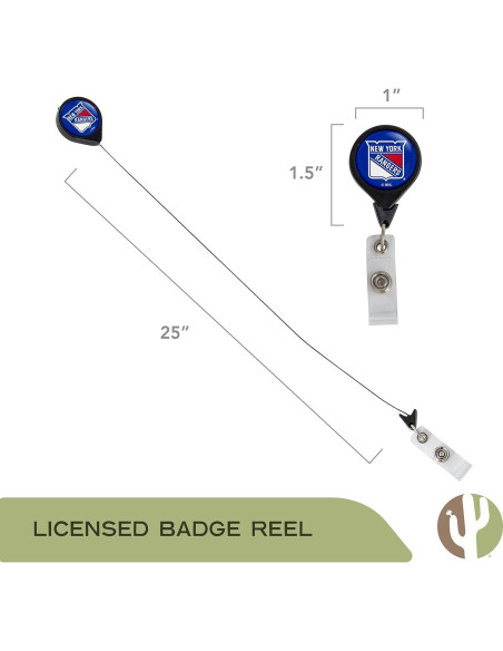 Carrete de Insignia Retráctil NHL New York Rangers - Desert Cactus