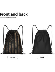 Mochila de Cuerda Camuflaje Marrón Gianlaima 35.6x42.9cm 2