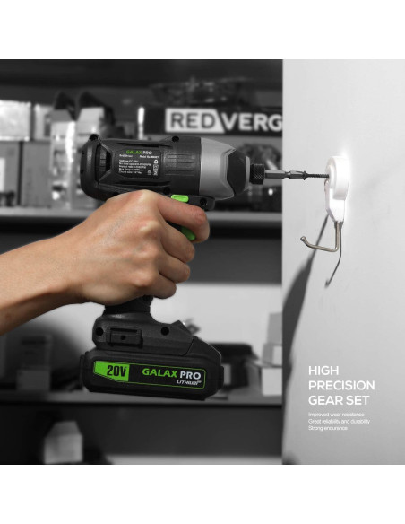 Destornillador de Impacto GALAX PRO 20V Inalámbrico 1.04kg